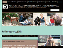 Tablet Screenshot of animaltraining.us