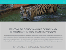 Tablet Screenshot of animaltraining.org